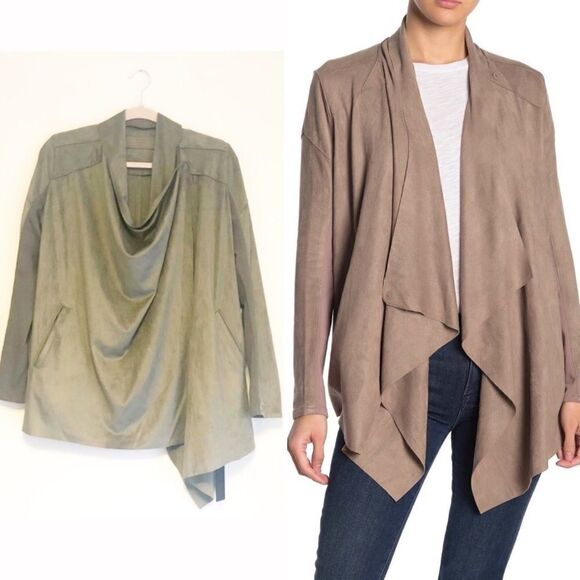 Blank NYC Cloud Nine Drape Front Jacket - Picture 1 of 12